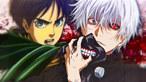 Eren Vs Kaneki Batalha De Gigantes Youtube