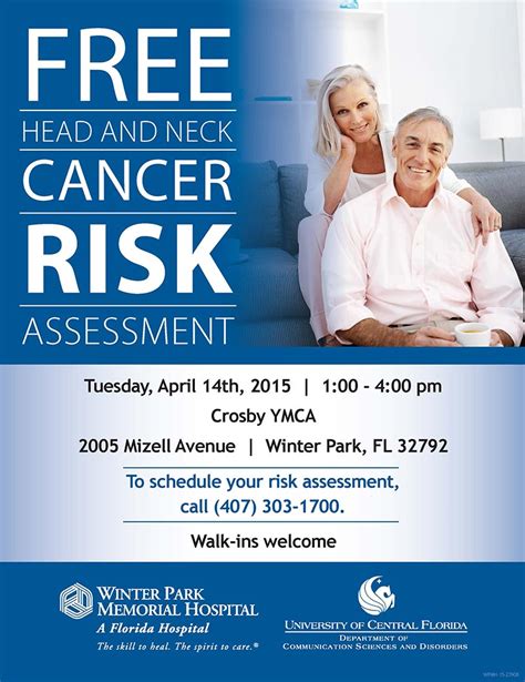 Free Head And Neck Cancer Risk Assessment Available April 14 College