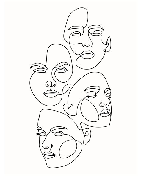 Abstract Face Art