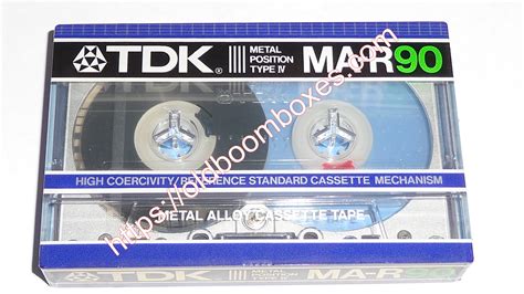 tdk ma r90 metal type cassette tape old boomboxes