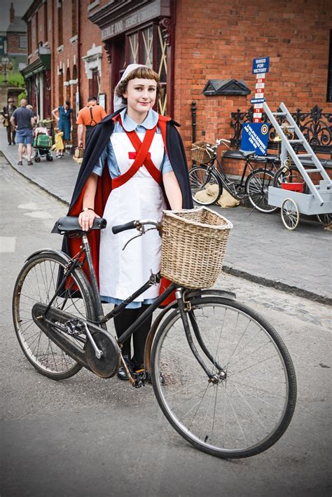 cycling nurse black country museum 1940 s event cycling saint flickr