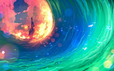 Ocean Waves Anime Wallpaper Hd Ocean Waves Anime Wallpaper We Hope