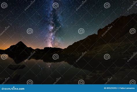 The Outstanding Beauty Of The Milky Way Arc And The Starry Sky