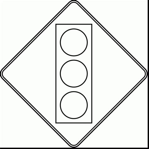 Traffic Light Coloring Pages