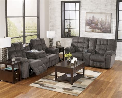Your living room furniture is an investment in your home and you should pick an item of furniture that you love, that is comfortable and that you can see you will keep for some time. Acieona Slate Living Room Set from Ashley (58300 ...