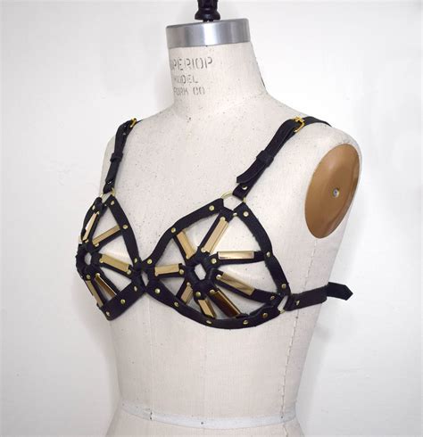 Hauteur Leather Harness Bullet Bra Lovelornlingerie