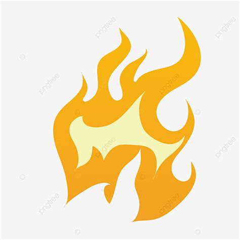 Burning Flame Vector Hd PNG Images Burning Yellow Flame Illustration