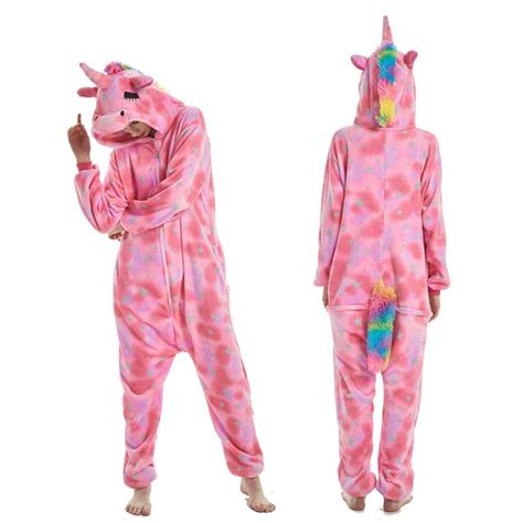 Winter Animal Stitch Sleepwear Unicorn Pajamas Onesie Sets Kigurumi