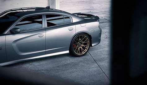 Customized Gray Dodge Charger SRT Shod in Michelin Tires — CARiD.com Gallery
