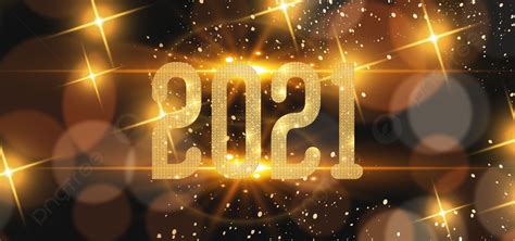 Gold Happy New Year Background With 2021 Numbers Vector Design