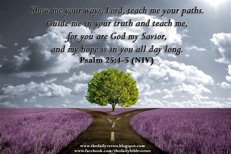 Daily Bible Verses Psalm 25 4 5