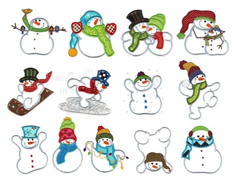 Image Result For Snowmen Machine Embroidery Designs Best Embroidery