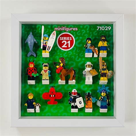 Display Frame Case For Lego Series 21 Minifigures 71029 25cm Etsy
