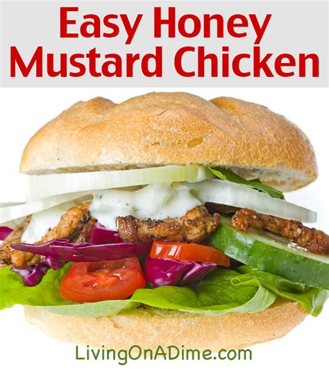 Honey Mustard Chicken Quick And Easy Chicken Recipe