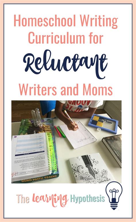 Homeschool Writing Curriculum For Reluctant Writers Homeschool Writing