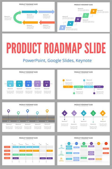 Product Roadmap Slides Best Infographic Design Templates Powerpoint Presentation Design