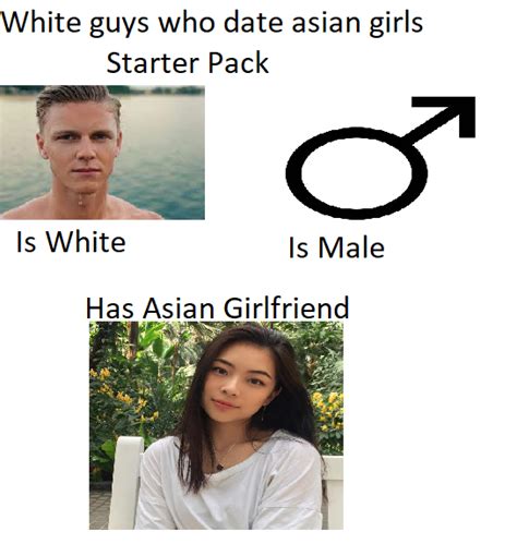 White Guys Who Date Asian Girls Starter Pack R Starterpacks Starter Packs Know Your Meme