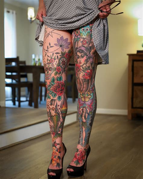 Tattooed Legs A Photo On Flickriver