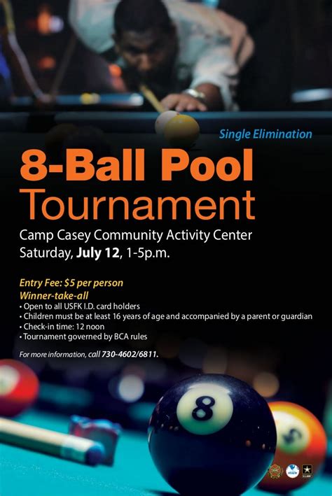 8 Ball Pool Tournament Poster