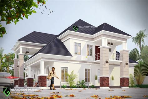 Modified Architectural Design Of A Proposed 5 Bedroom Bungalow With