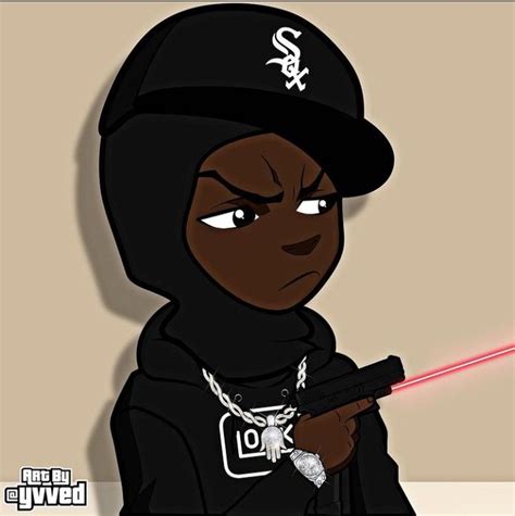 Pgf Nuk Boondock Swag Cartoon Rapper Art Anime Gangster