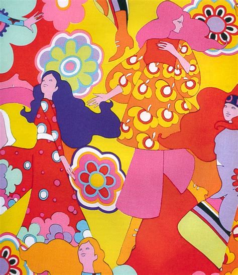 Psychedelic 1960s Bright Fashion Pattern Psychedelic Fashion Retro Art Psychedelic Poster