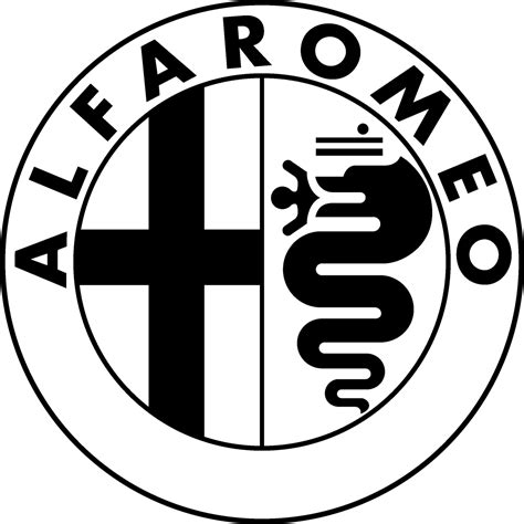 Alfa Romeo Logo Black And White Brands Logos
