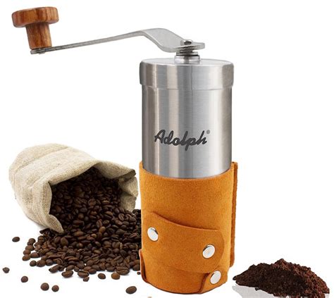Hand Crank Coffee Mill With Adjustable Ceramic Conical Burr Adolph