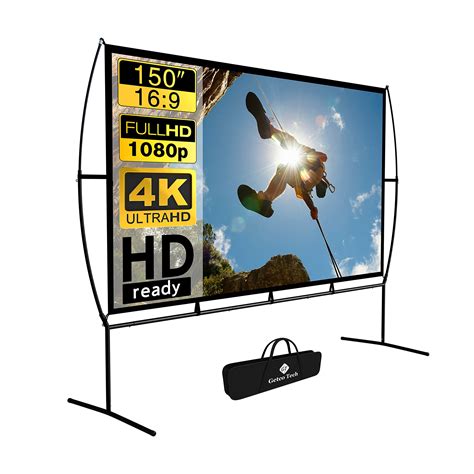 Damage Projector Screen And Standtowond 150 Inch Nellis Auction