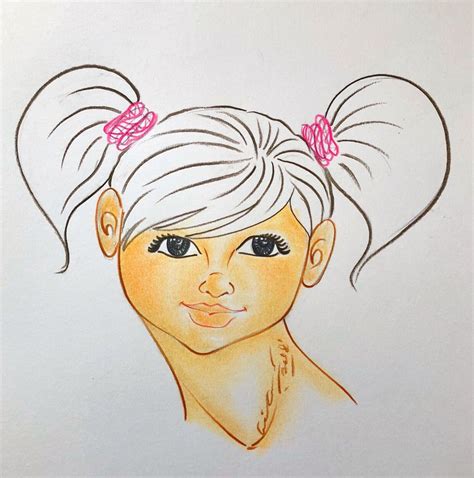 Soft Pastel Colour In Kids Face Illustration Soft Pastel Art