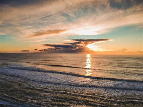 Free Images Horizon Body Of Water Sea Ocean Sunset Sunrise