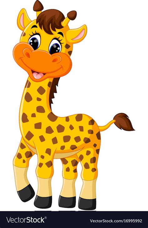 Illustration Of Cute Giraffe Cartoon Download A Free Preview Or High