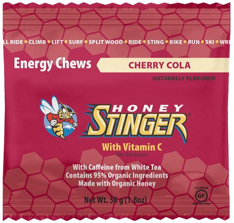 Honey Stinger Organic Energy Chews Cherry Cola Flavor 12 Count