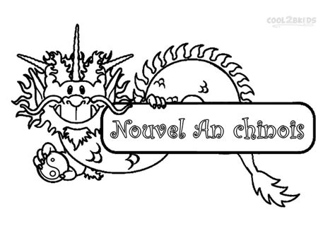 Coloriages  Nouvel An Chinois  Coloriages Gratuits à Imprimer