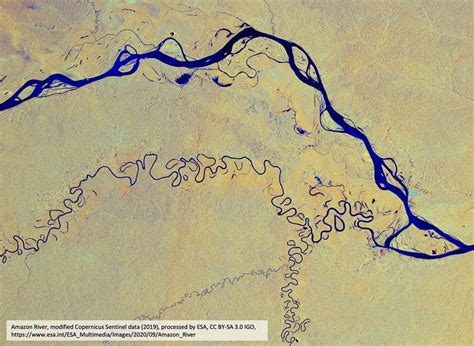 Satellite Imagery Of The Widest River In The World Geography Realm