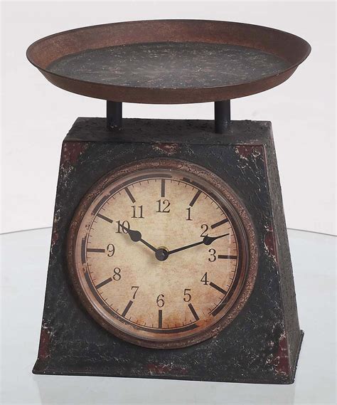 Find digital clocks, alarm clocks, wall clocks and more! Look at this Antiqued Metal Scale Clock on #zulily today ...