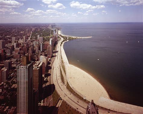 Lake Shore Drive From The Air Photograph By Chicago History Museum