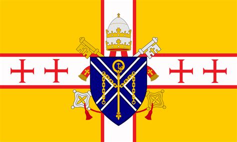 Flag Of The Papal States Redesign Rvexillology