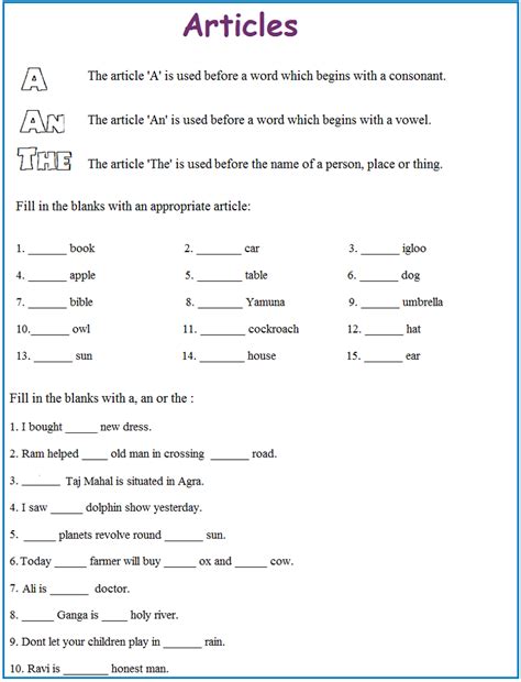 English Grammar English Worksheets For Grade 1 Pdf Thekidsworksheet