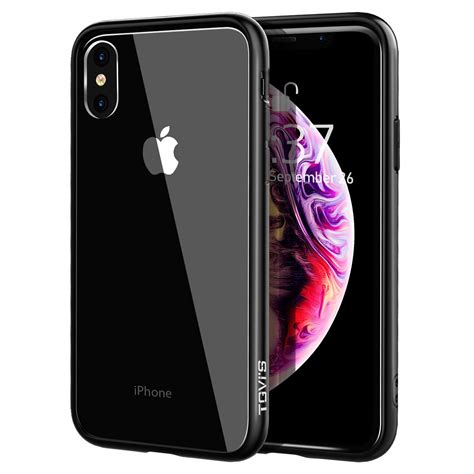 407 Iphone Xs Max Case Clear Slim Tempered Glass