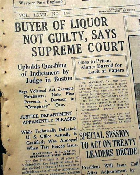 1930 Us Prohibition 18th Amendment