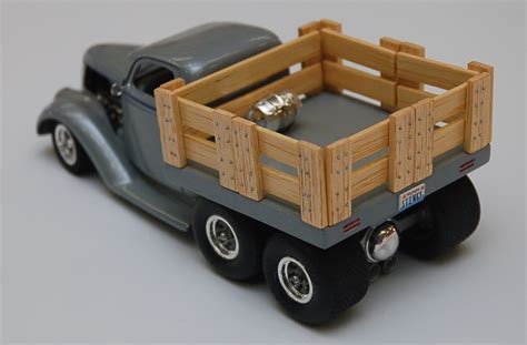 Long lasting protection for wood truck floors. '37 Ford Flatbed Stake Side | Fellowship of Christian Modelers