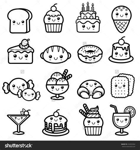 Les coloriages types mandalas, un thème très en vogue ! Essen Kawai Mandalas : Kawaii Ausmalbilder Essen - Essen ...