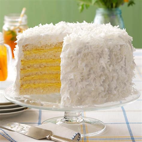 Six Layer Coconut Cake With Lemon Filling Recipe How To Make It