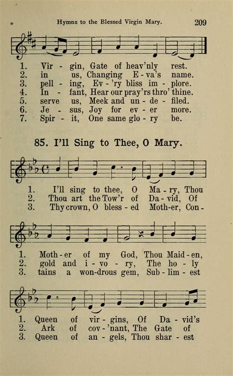 Ill Sing A Hymn To Mary