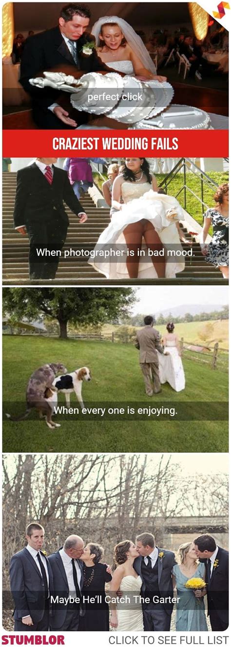 Craziest Wedding Fails Wedding Fail Crazy Wedding Funny Wedding