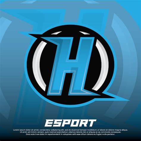 Premium Vector H Initial Letter Monogram Esport And Gamer Team Logo