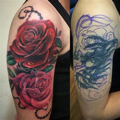 Rose Tattoo Cover Up Tattoo