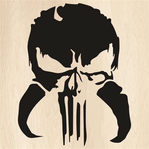 Mandalorian Skull Svg Mythosaur Skull Png Mandalorian Punisher