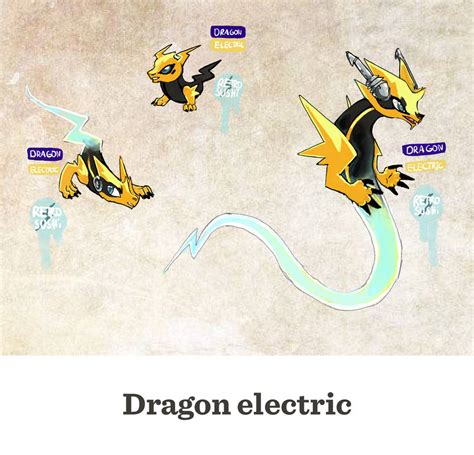Fakemon Electric Dragon By Retro Sushi On Deviantart